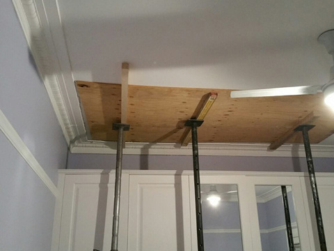 During | CEILING RE-STRAPPED & REPAIRED (1)